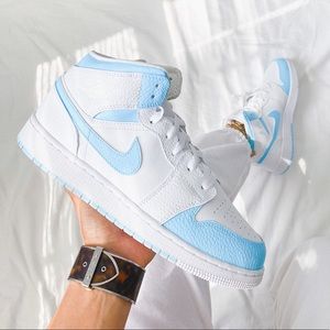 Nike custom air jordan 1 mid sneakers